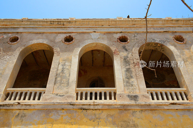 Arcade of the old government palace - Island of Gorée, Dakar, Senegal
